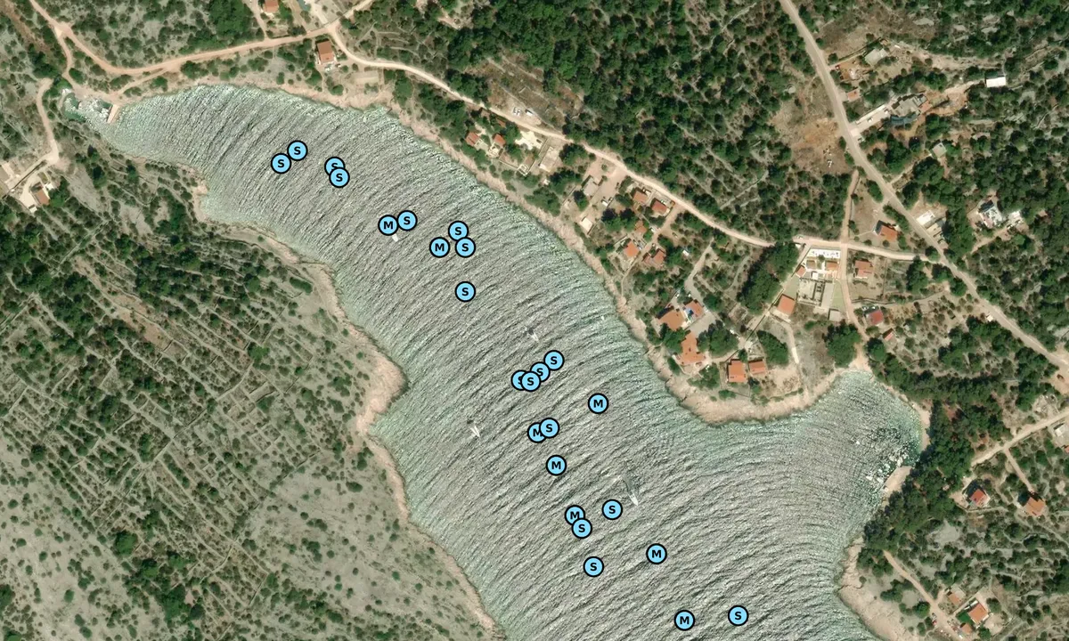 Satelite image of Uvala Tratinska