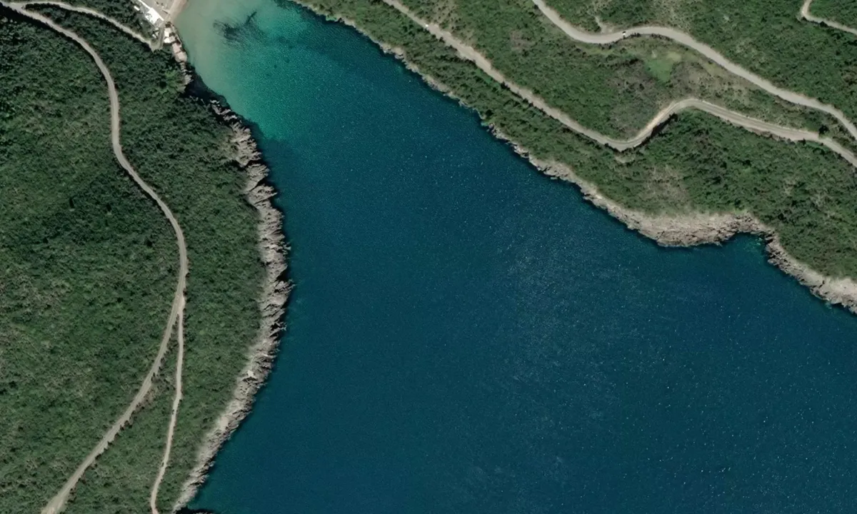Flyfoto av Uvala Trsteno