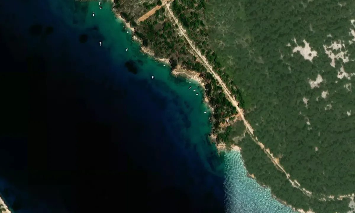 Satelite image of Uvala Valsabana