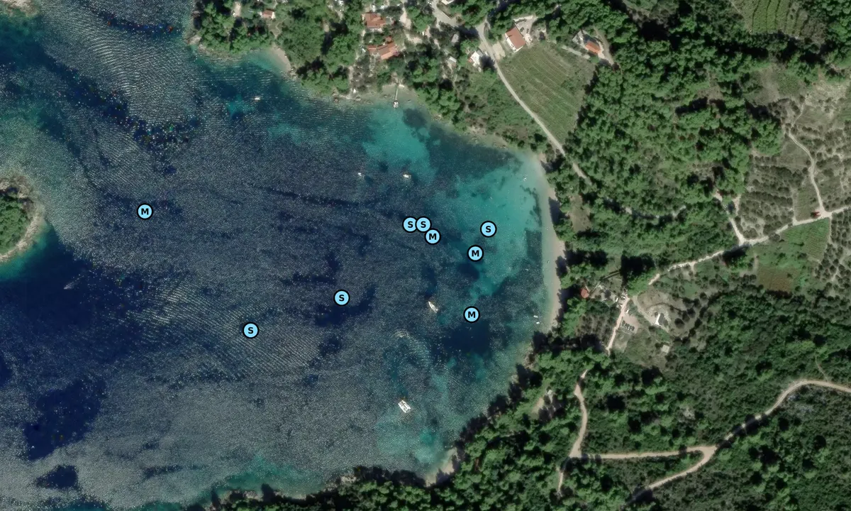 Satelite image of Uvala Vučine