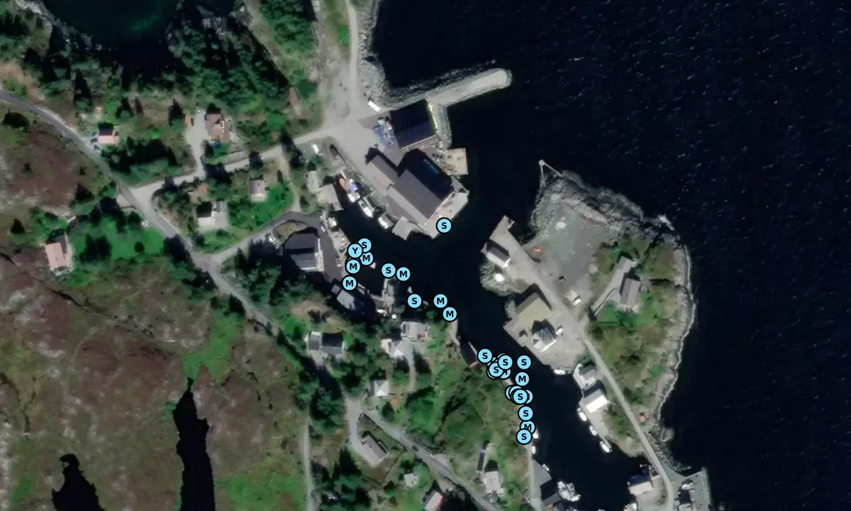 Satelite image of Værlandet