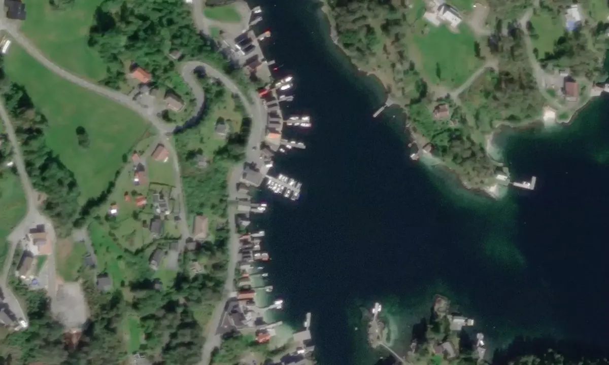 Satelite image of Våga Båtforening