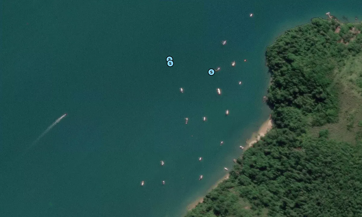 Satelite image of Vagabond Beach