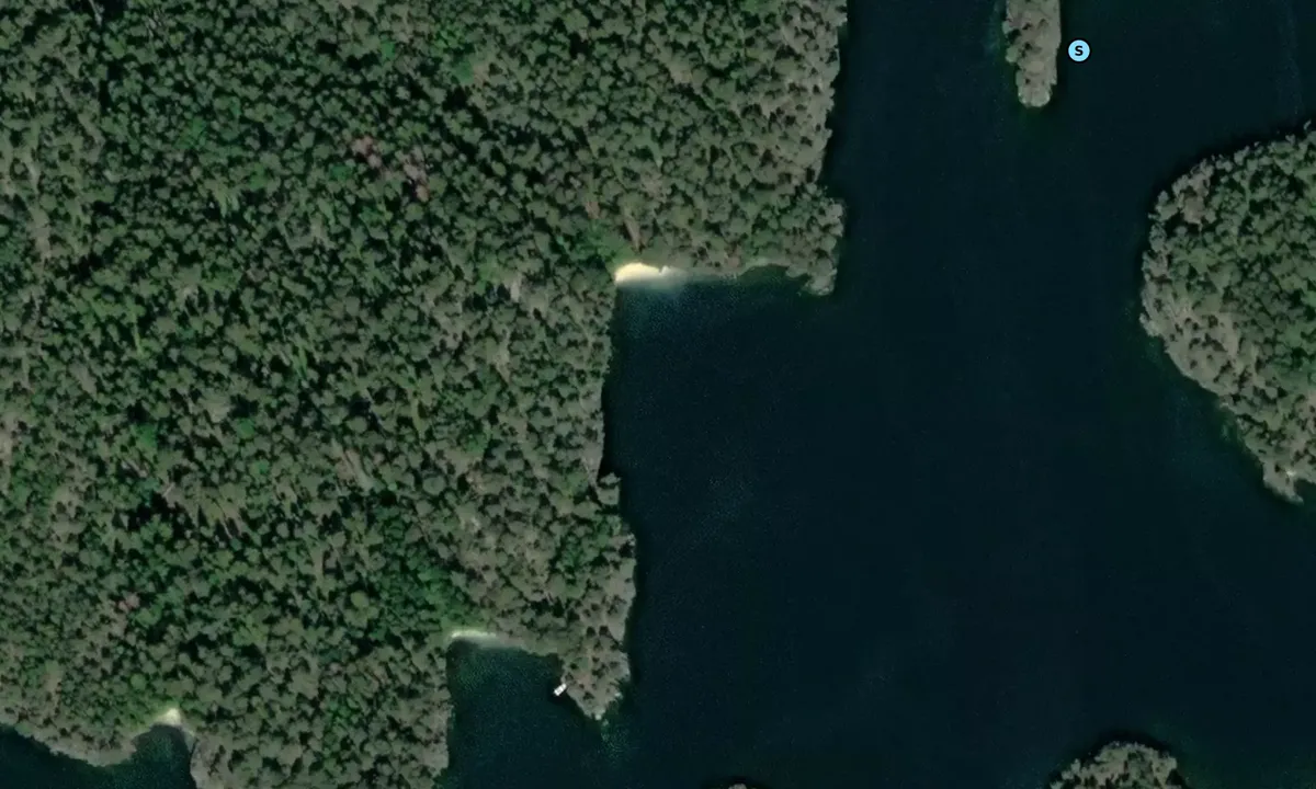 Satelite image of Valekleven longside