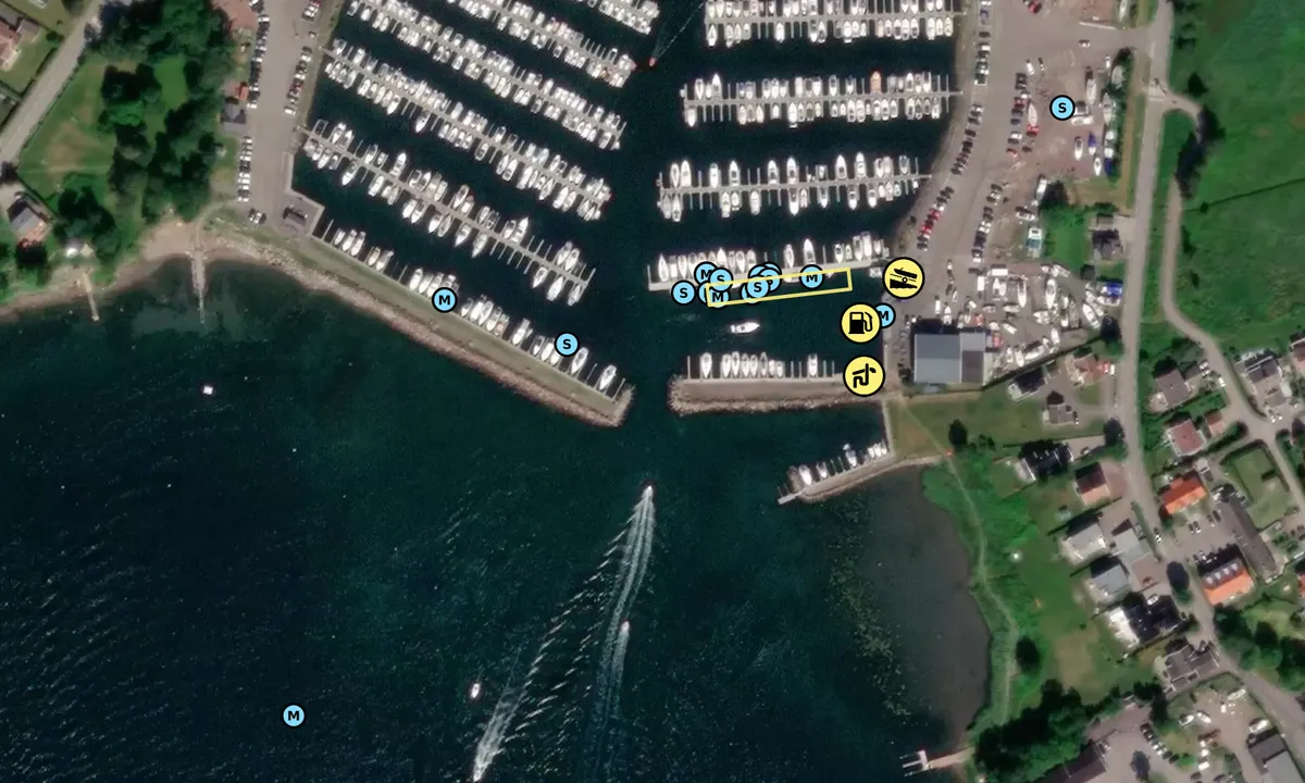 Satelite image of Vallø Marina