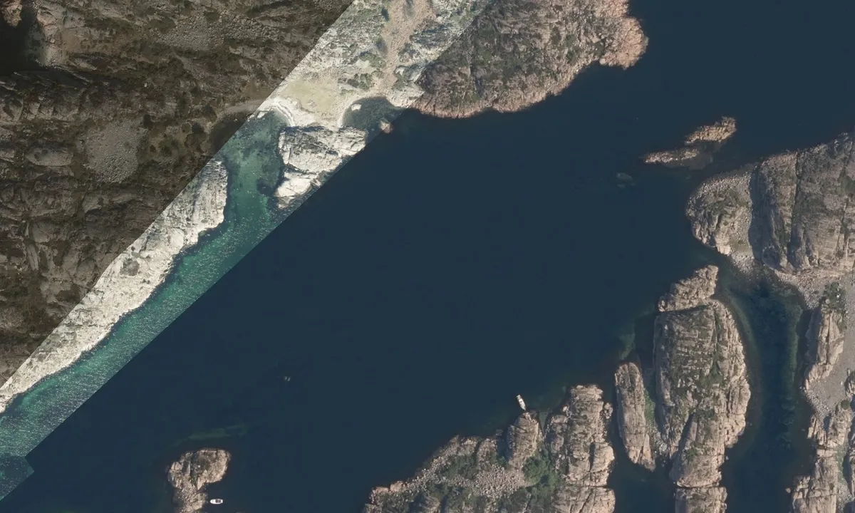 Flyfoto av Valøyane
