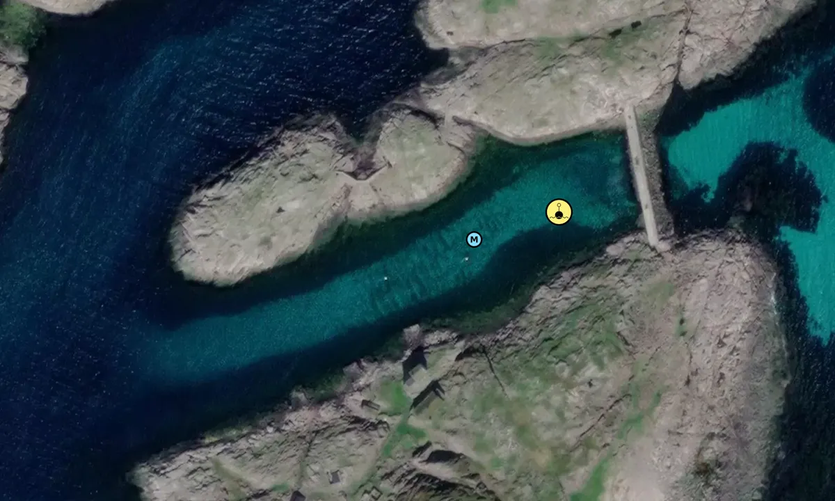 Satelite image of Valvær