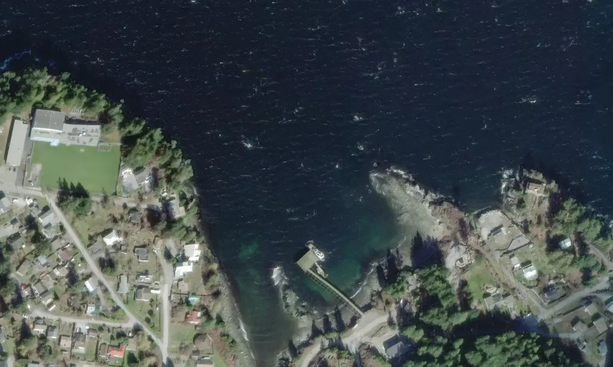Satelite image of Van Anda Bay