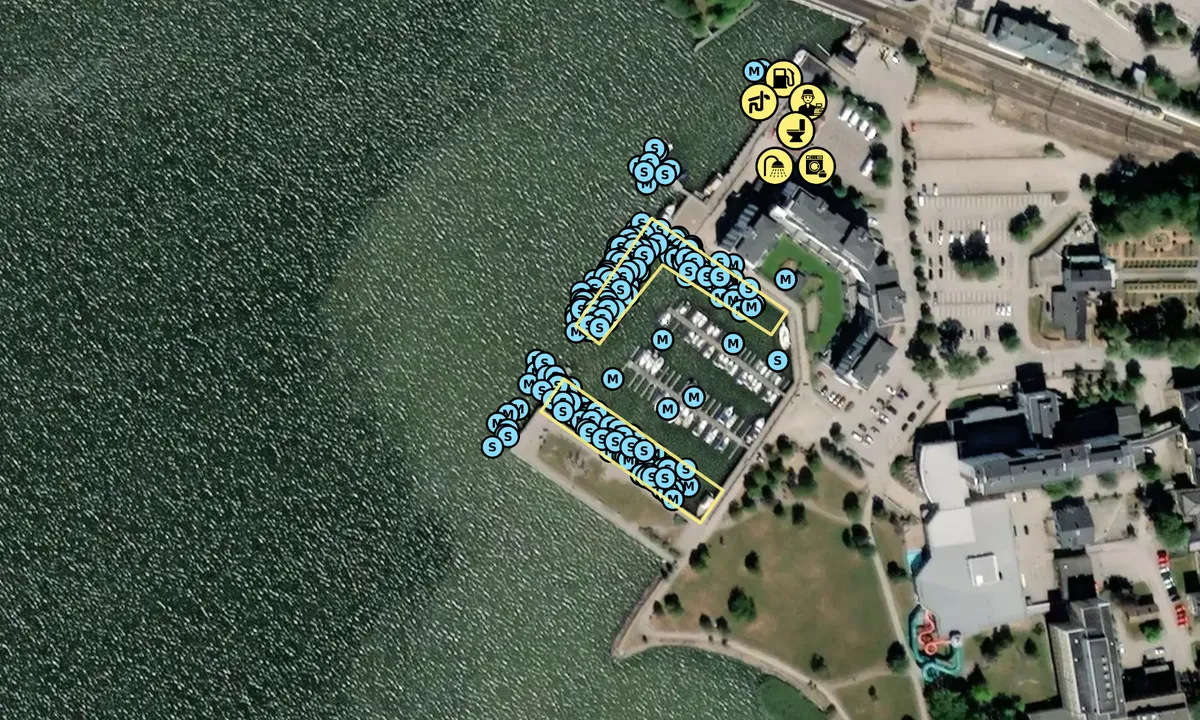 Satelite image of Vänersborg