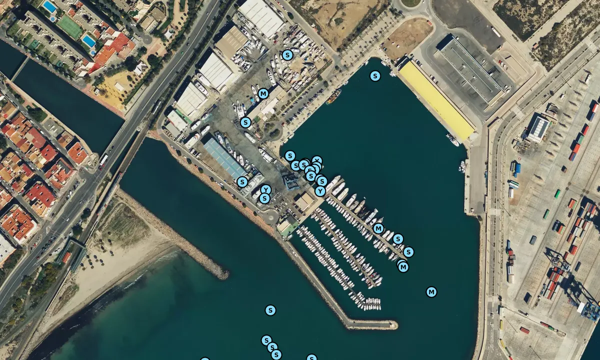 Satelite image of Varadero STA Alicante (Shipyard)