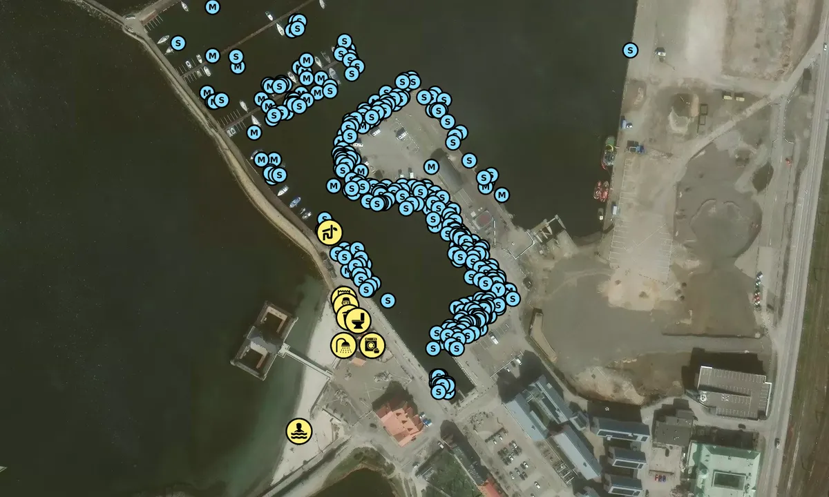 Satelite image of Varberg - Innerhamnen