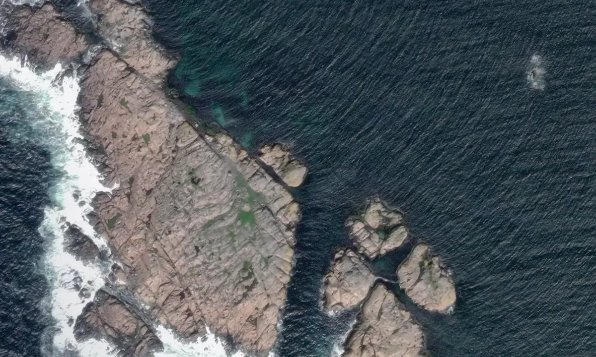 Satelite image of Västingskär