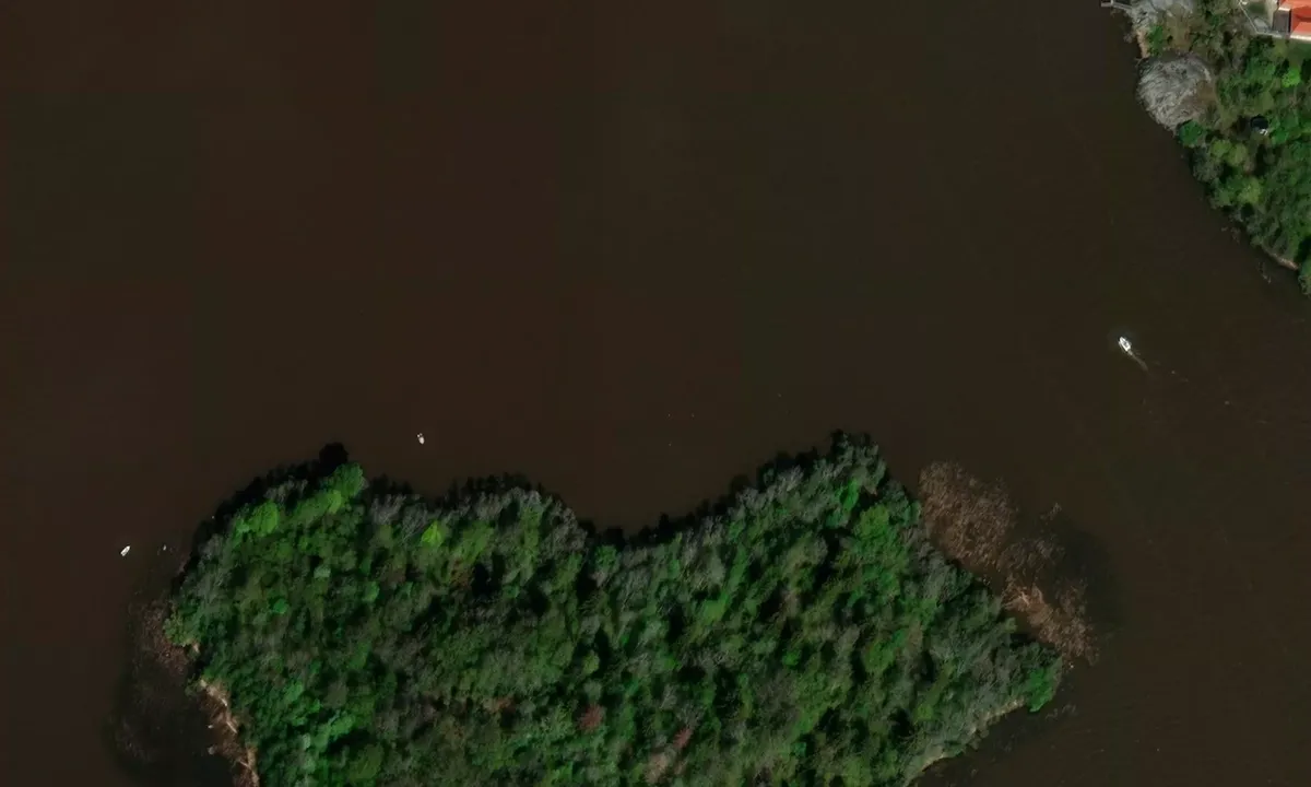 Satelite image of Västra holmen