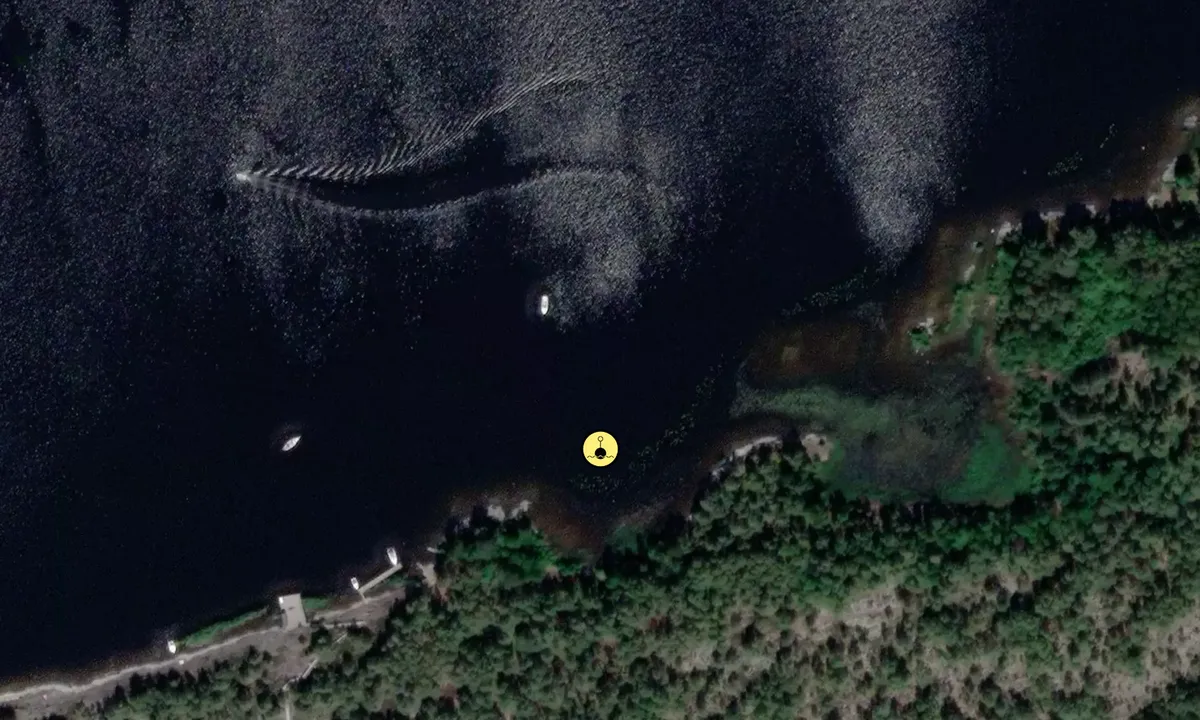 Satelite image of Västra Långholmen - SXK Vänerkretsen bouy
