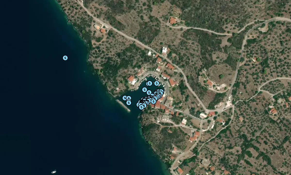Satelite image of Vathi Marina - Greece