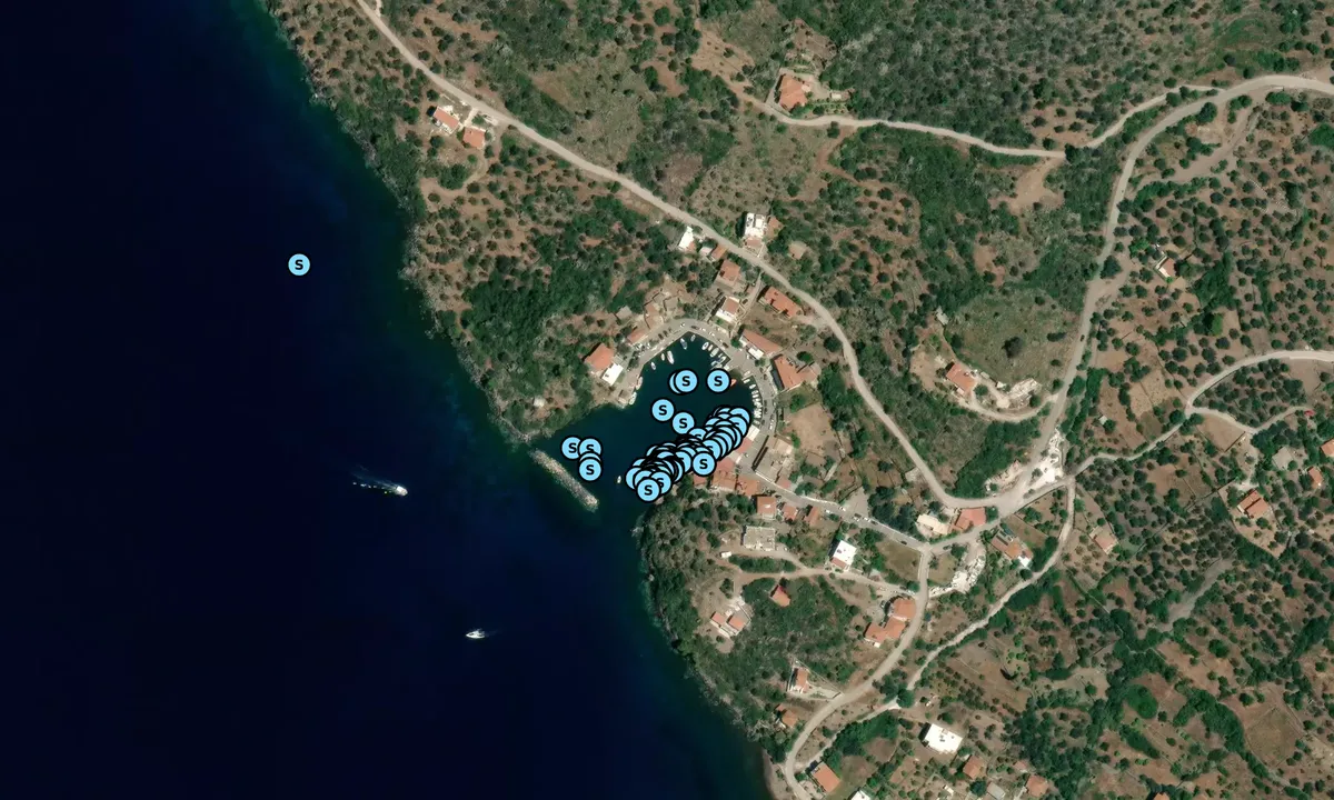 Satelite image of Vathi Marina - Greece
