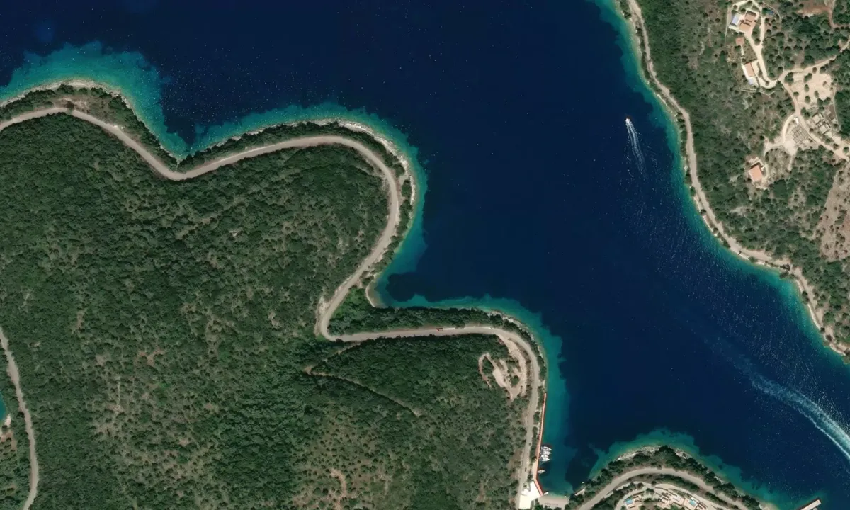 Flyfoto av Vathy Bay