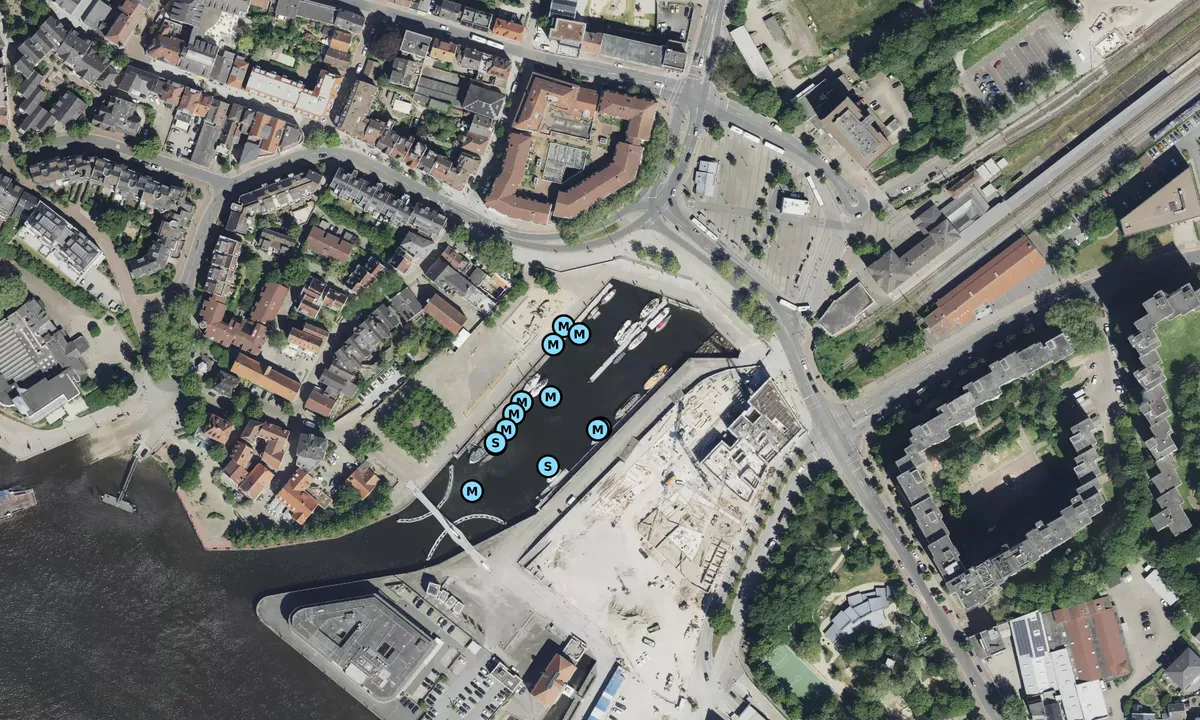 Satelite image of Vegesacker Hafen