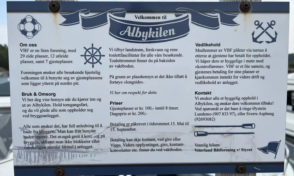 Albykilen - Veierland Båtforening