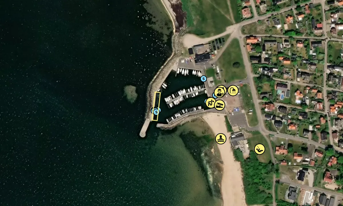 Satelite image of Vejbystrand