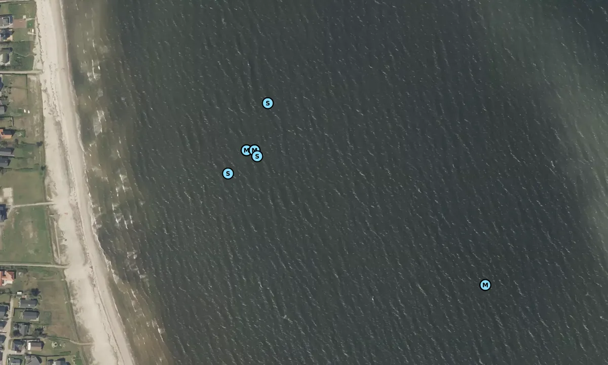 Satelite image of Vejle Fjord - Hvidbjerg bouy