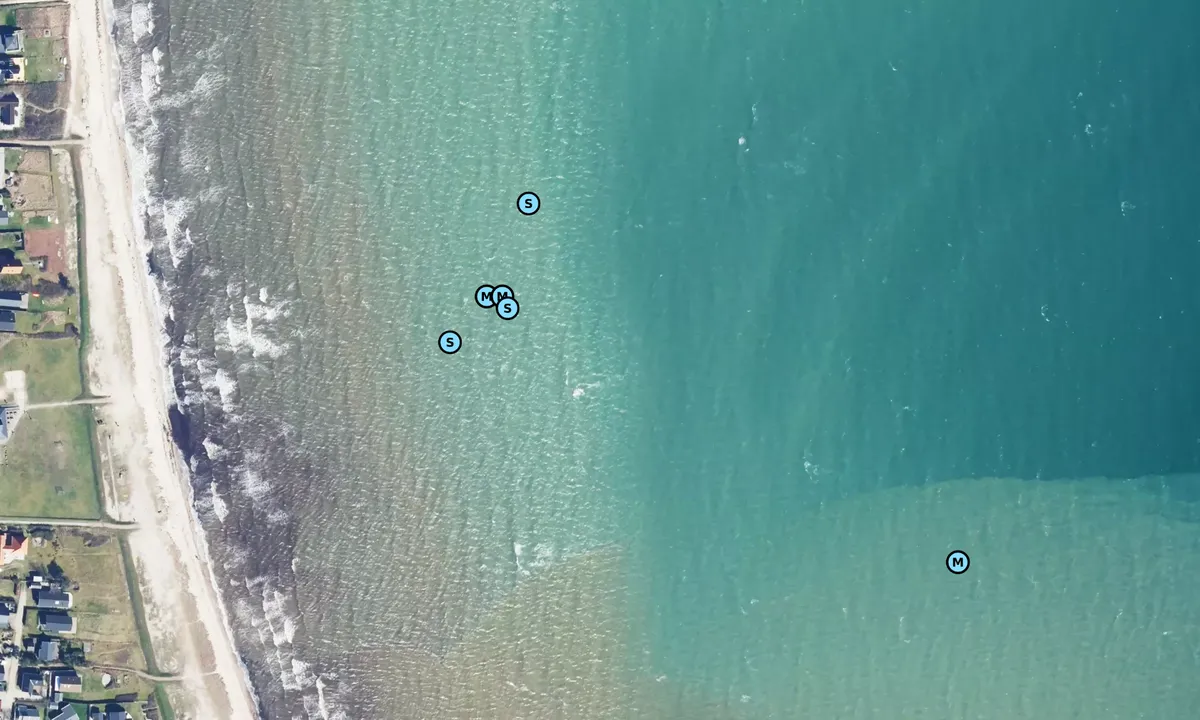 Satelite image of Vejle Fjord - Hvidbjerg bouy