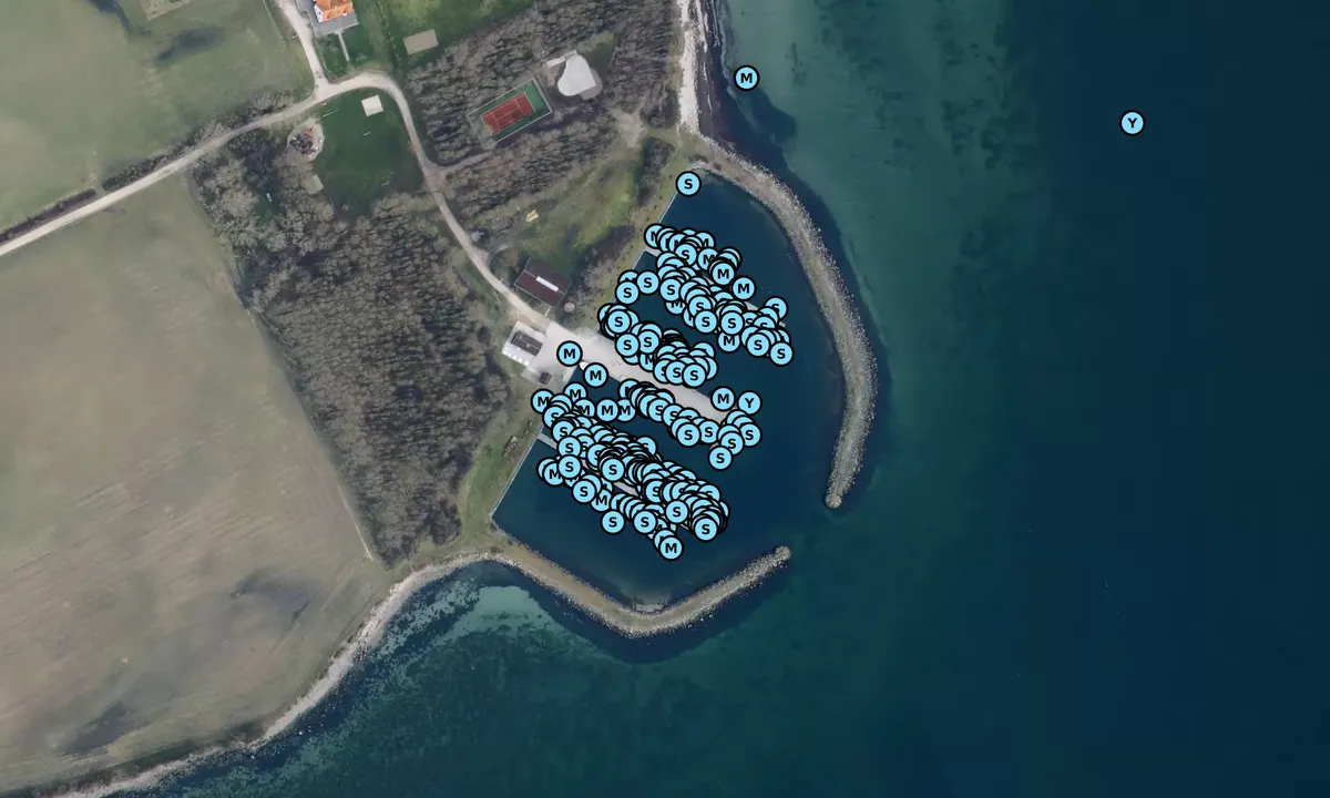 Satelite image of Vejrø Marina