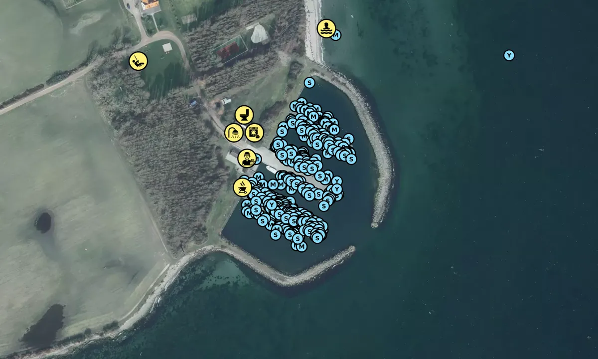 Satelite image of Vejrø Marina