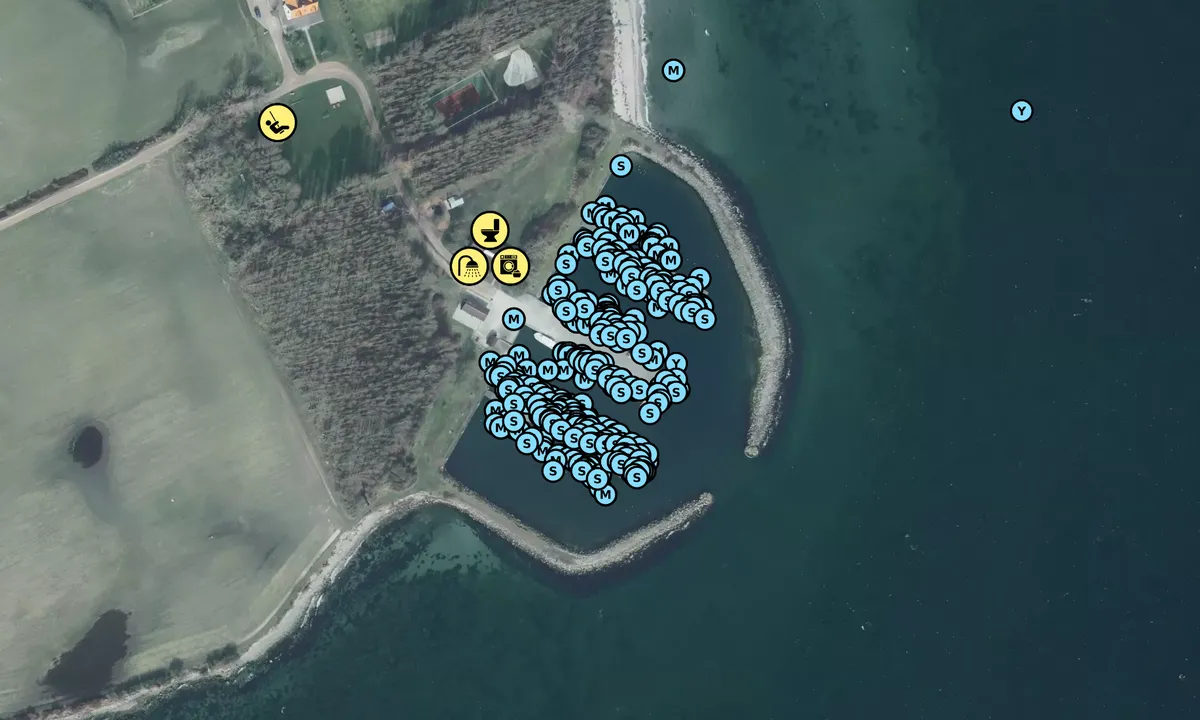 Satelite image of Vejrø Marina