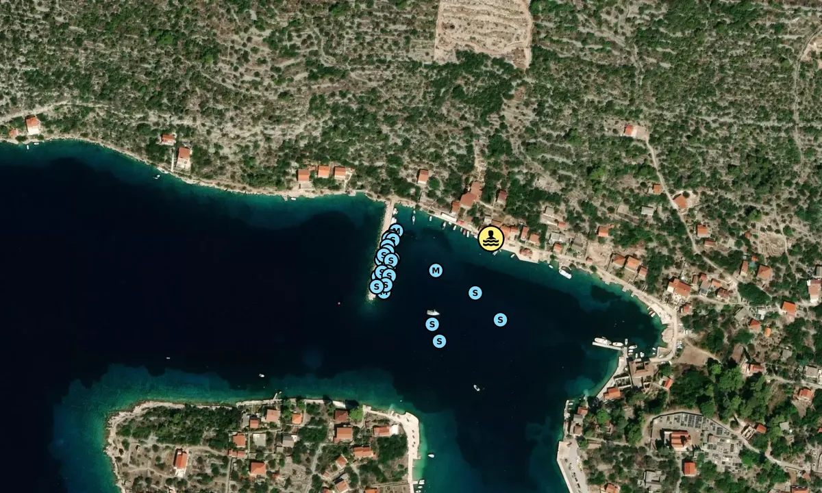 Satelite image of Veli Drvenik