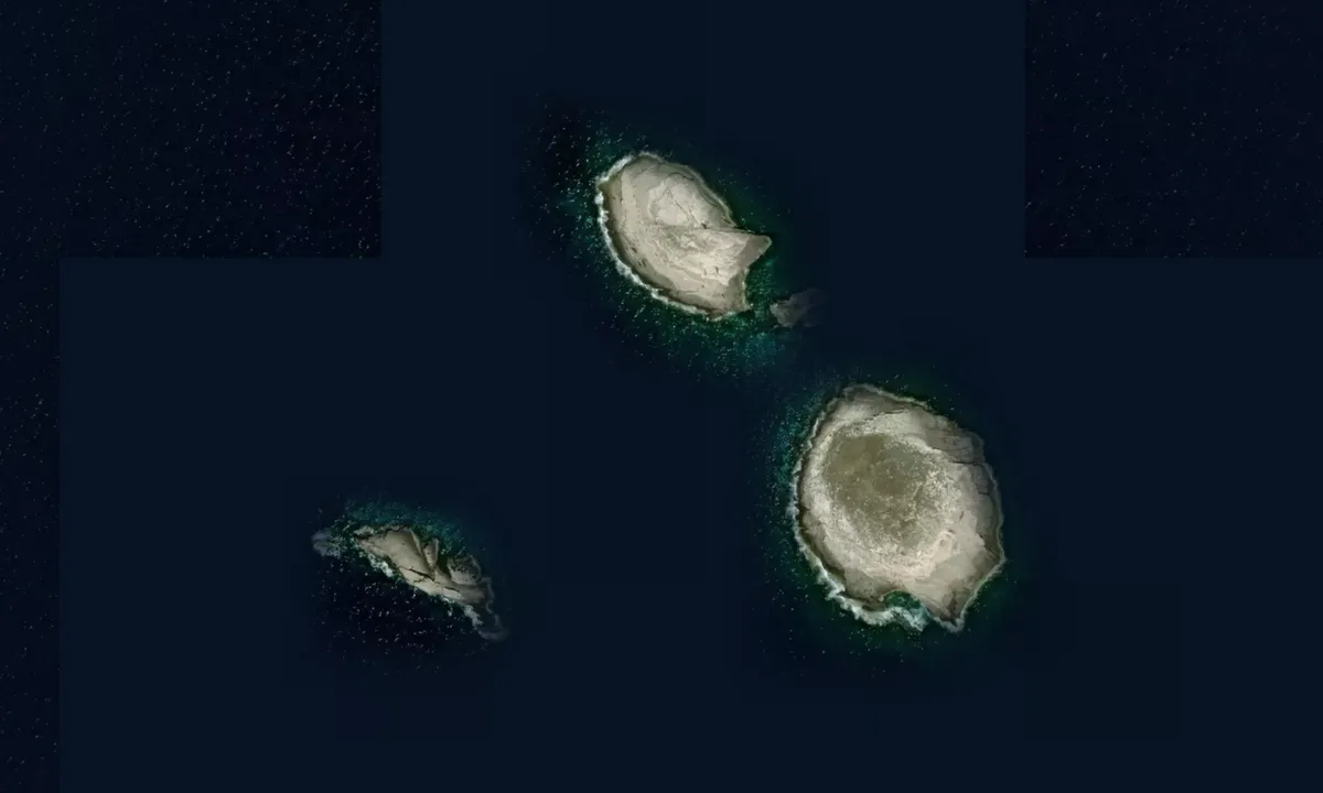 Flyfoto av Velja Island mini archipelago