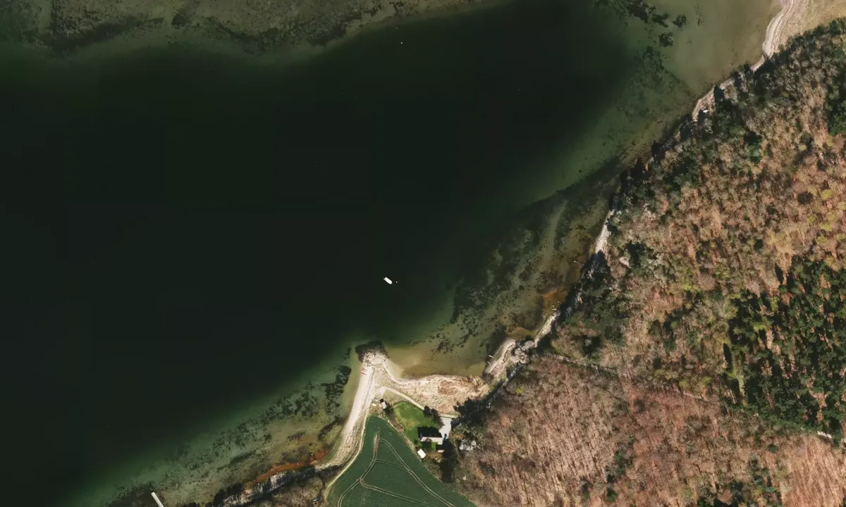 Flyfoto av Vellerup Vig bouy