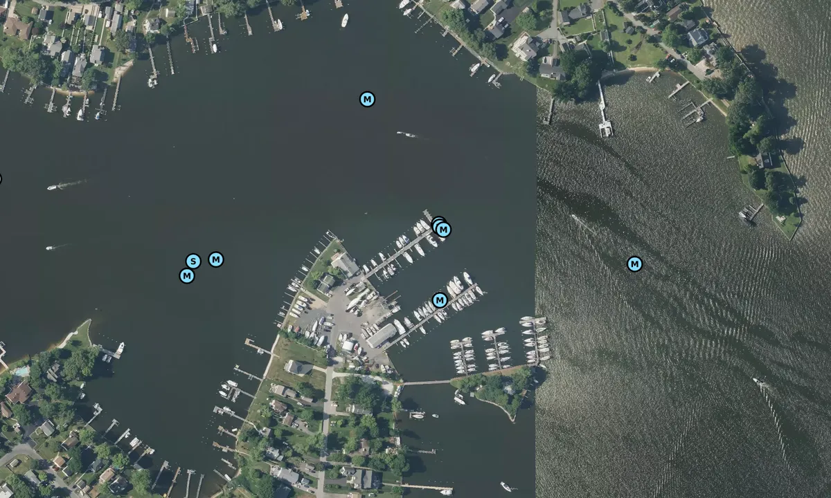 Satelite image of Ventnor Marina - Lake Shore