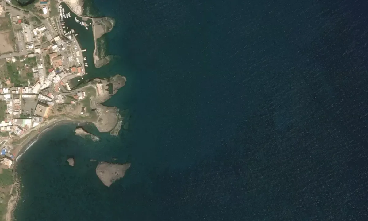 Flyfoto av Ventotene East