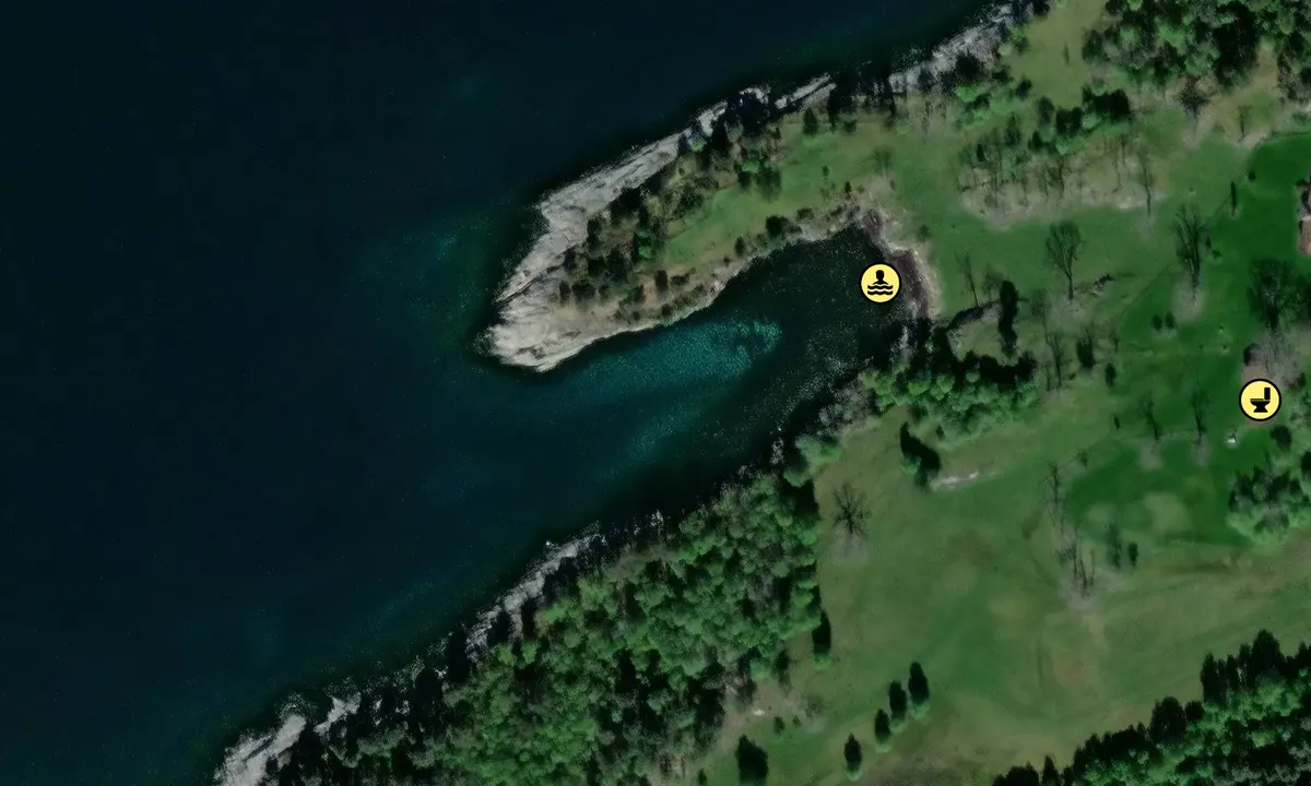 Satelite image of Veøya, Sørvågen