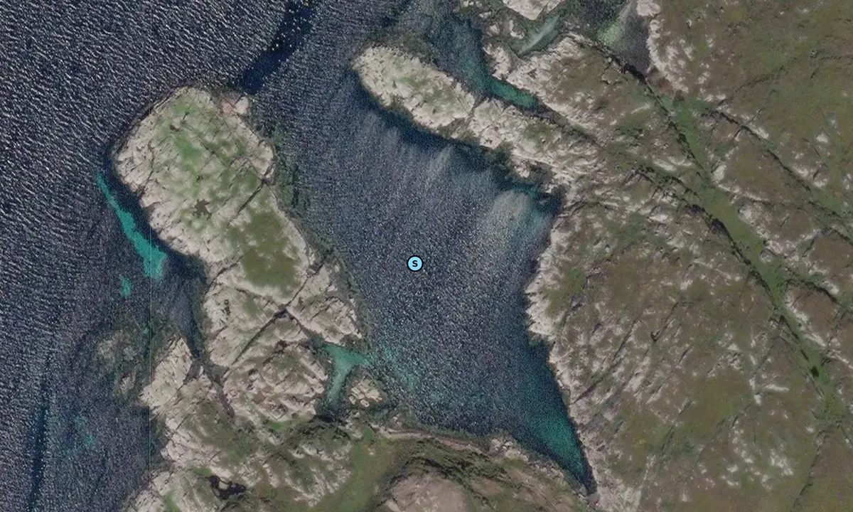 Satelite image of Vestervågen - Sauøy