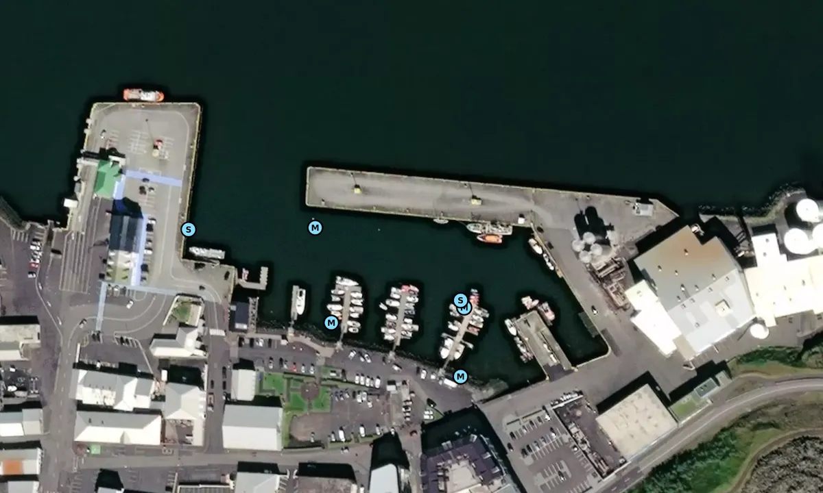 Satelite image of Vestmannaeyjar