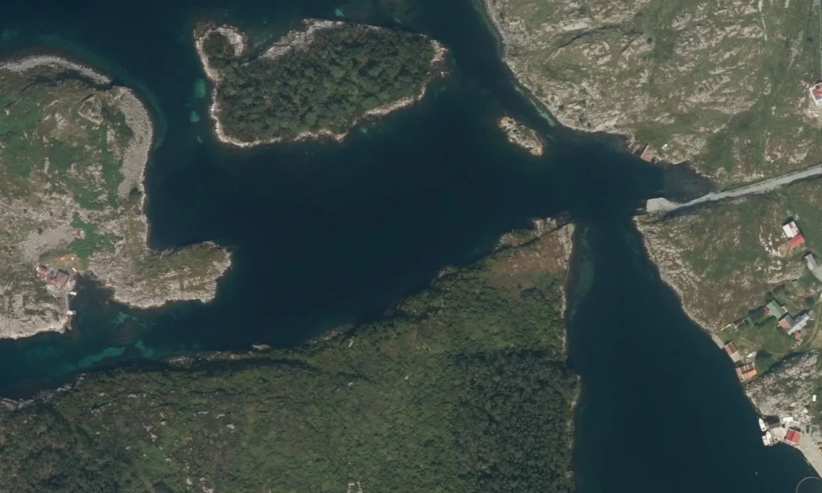 Flyfoto av Vestre Årsvågen