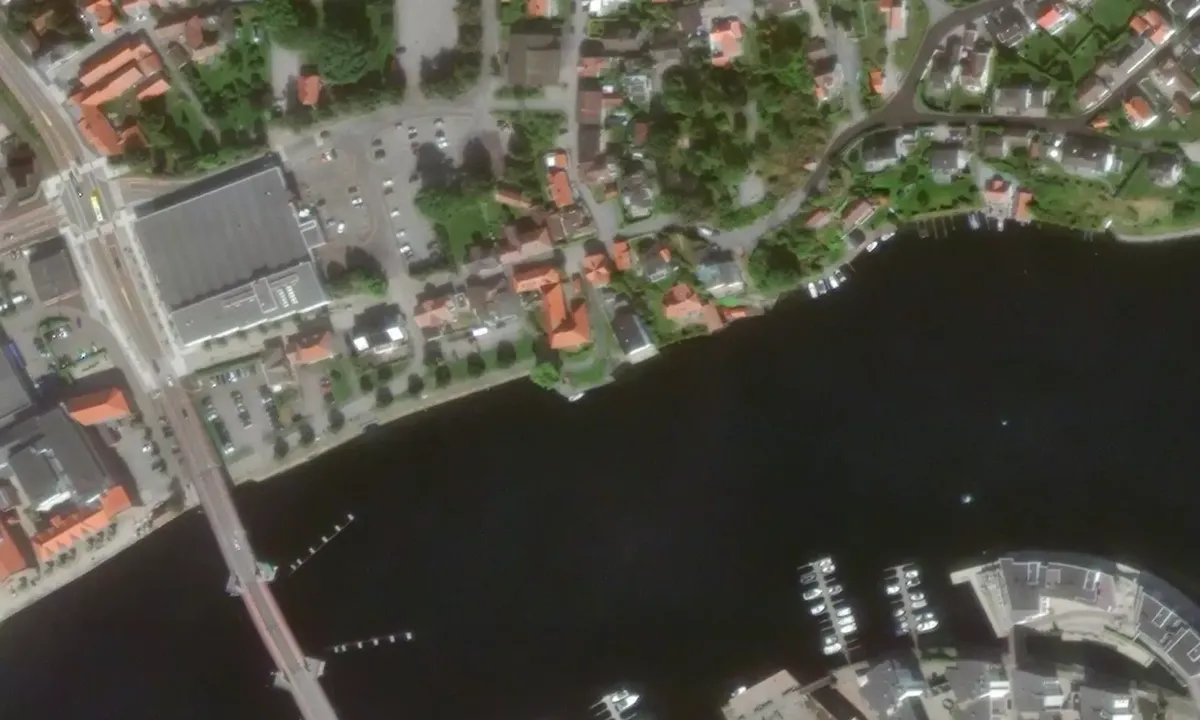 Flyfoto av Vestre Dampskipsbrygge