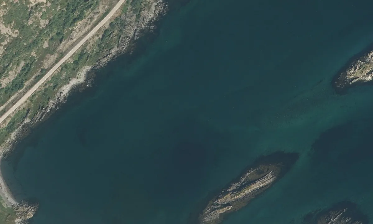 Flyfoto av Vestre Risfjorden