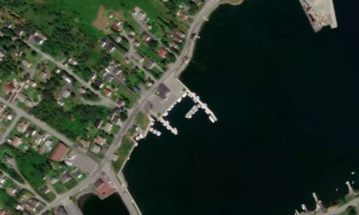Satelite image of Veteran's Quay Marina