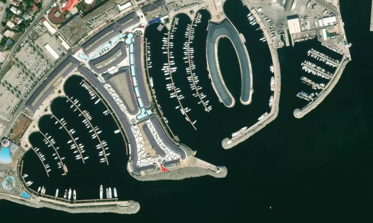 Flyfoto av Viaport Marina Tuzla