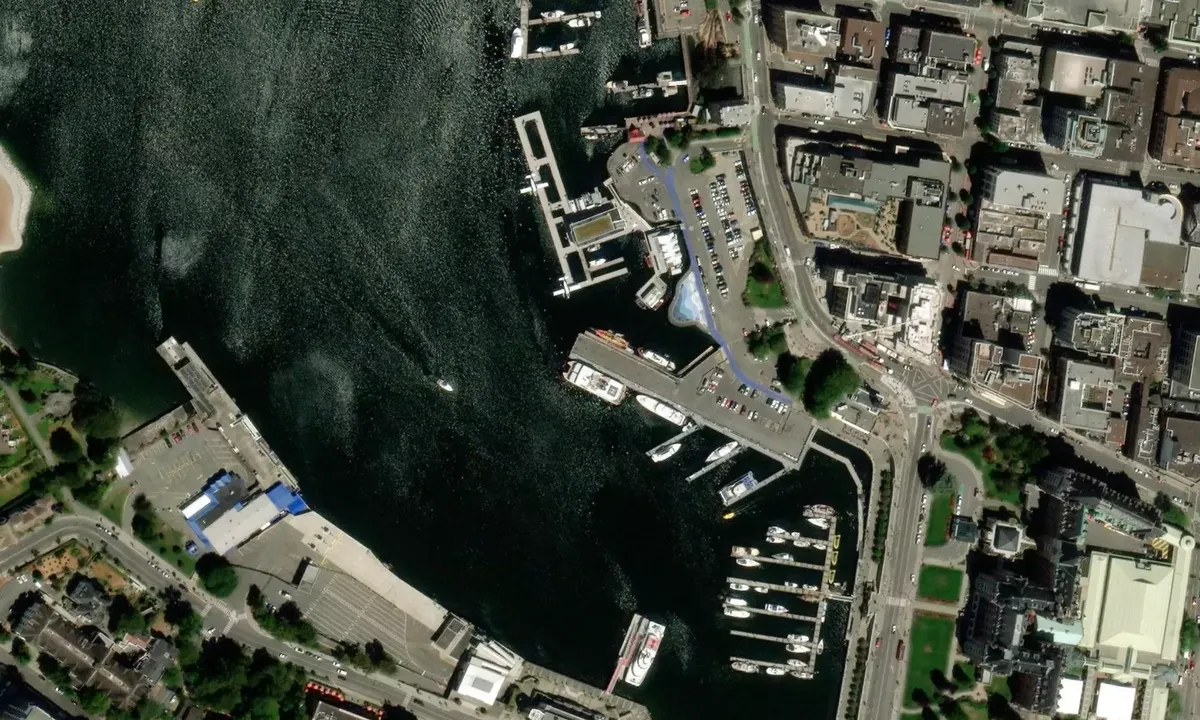 Flyfoto av Victoria Harbour - Ship Point Docks