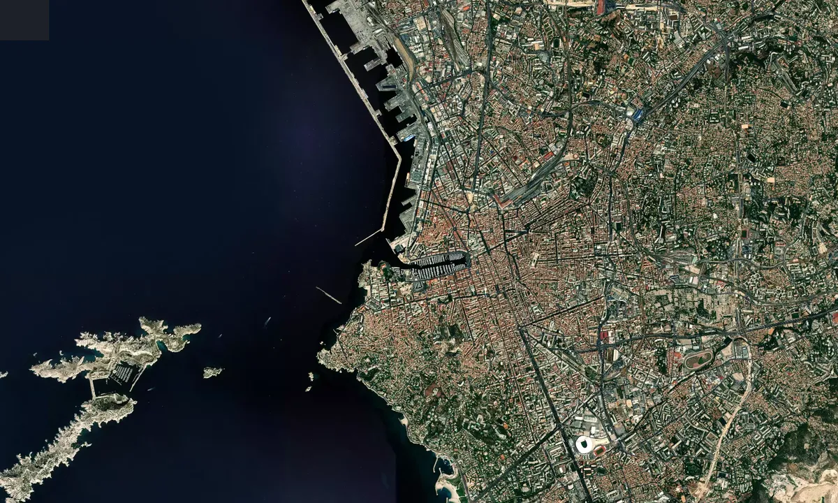 Flyfoto av Vieux-Port de Marseille