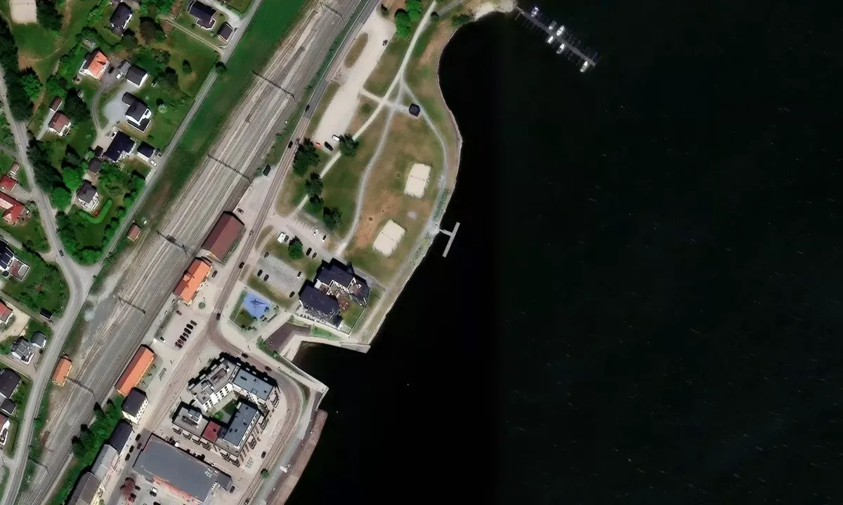 Satelite image of Vikersund/ Pollen gjestebrygge