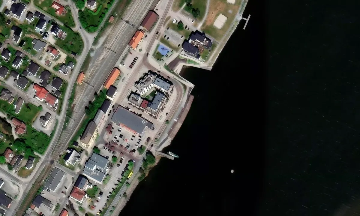 Satelite image of Vikersund/ Pollen sør fast brygge