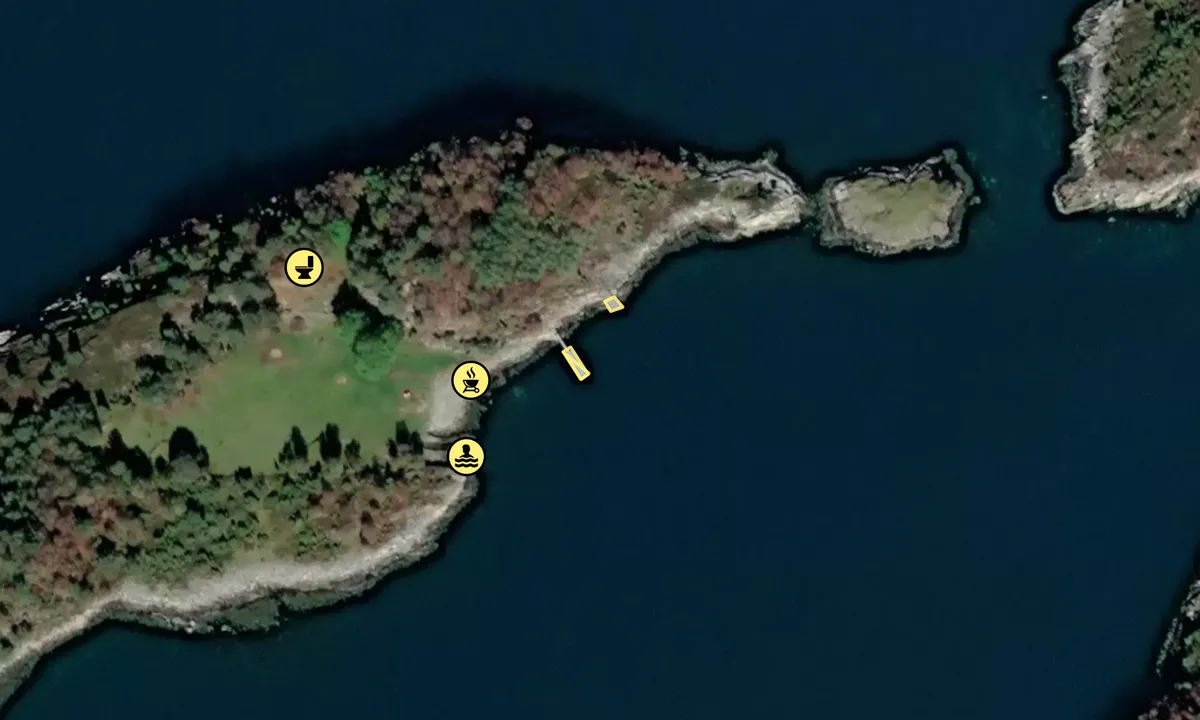 Satelite image of Vikholmen friluftsområde