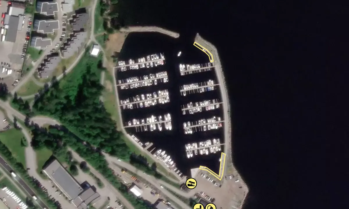 Satelite image of Vikodden Båthavn