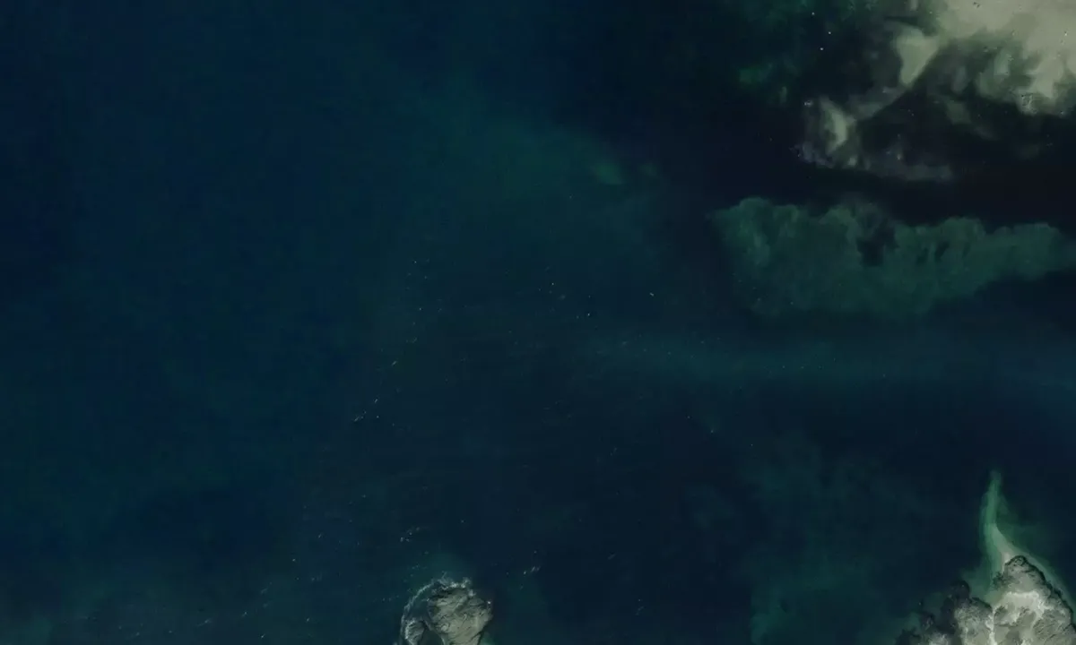 Satelite image of Village Island