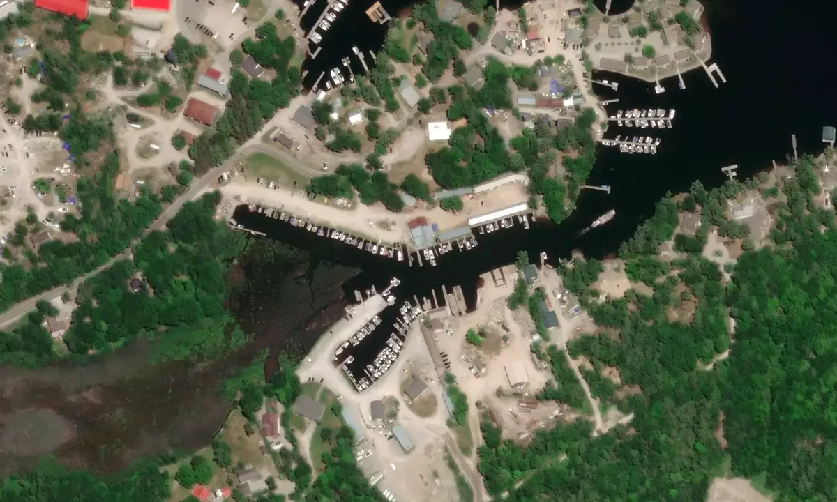 Satelite image of Village Marina - Port Severn